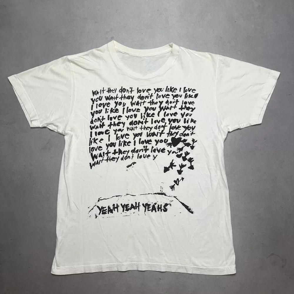 Новая коллекция Футболка с принтом The Yeah Yeah Yeahs Tour Полный размер S-5XL Унисекс Футболка