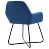 Dining Room Chairs 2 pcs Blue Velvet
