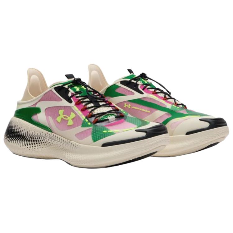 Under Armour Echo Ivory Dune Virtual Pink Unisex Sneakers Cream High-Vis-Yellow 6006061-142