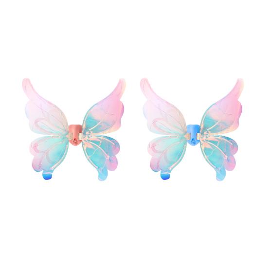 Светящееся Крыло эльфа, светящийся электрический костюм ангела, Крыло бабочки с изменяющей цвет подсветкой, музыка