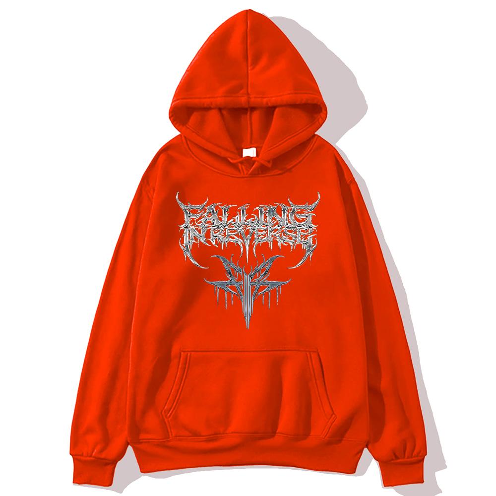 Худи Falling in Reverse Винтаж Винтаж Хип-хоп Универсальные Толстовки Музыка Мода Эстетичные Пуловеры Унисекс