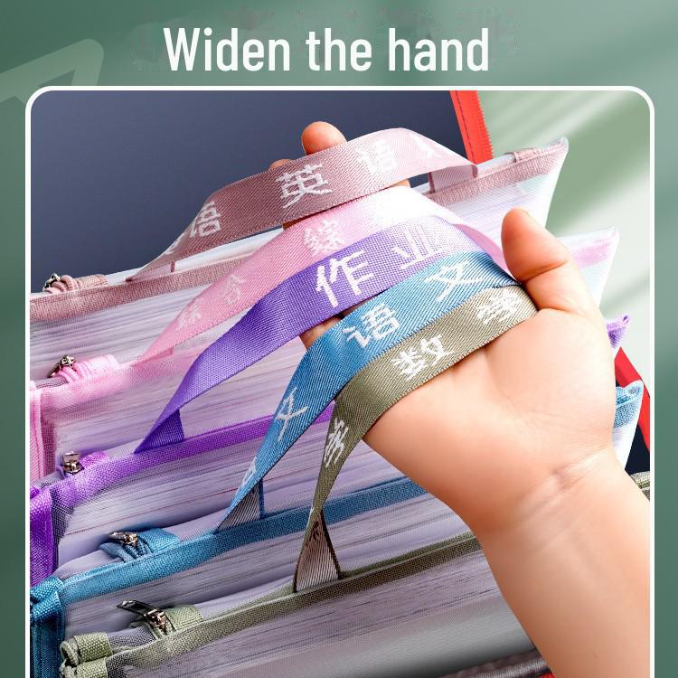 Папка-конверт А4 с двойной молнией и пенал - Портативная сумка для хранения и организации