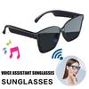 Умные солнцезащитные очки с Bluetooth, открытым ухом, голосовым управлением, функцией Hands-Free, перезаряжаемые, с защитой от ультрафиолета