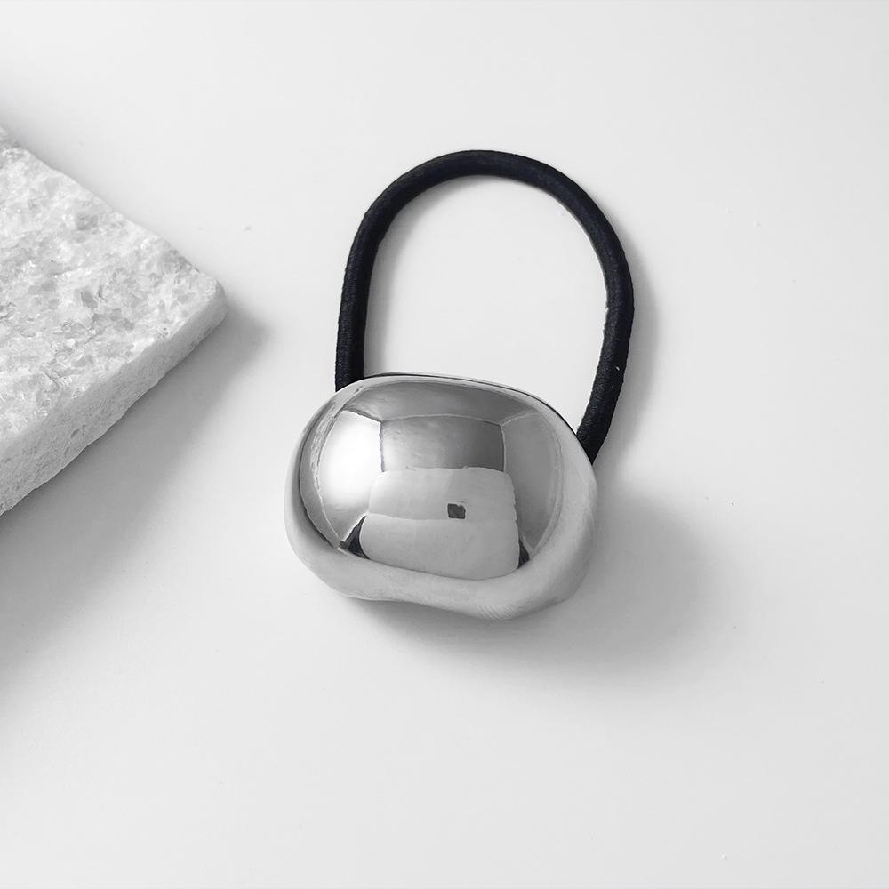 Японско-корейские гладкие alloy резинки для волос: Модные держатели для хвоста в холодном стиле с ощущением высокого качества