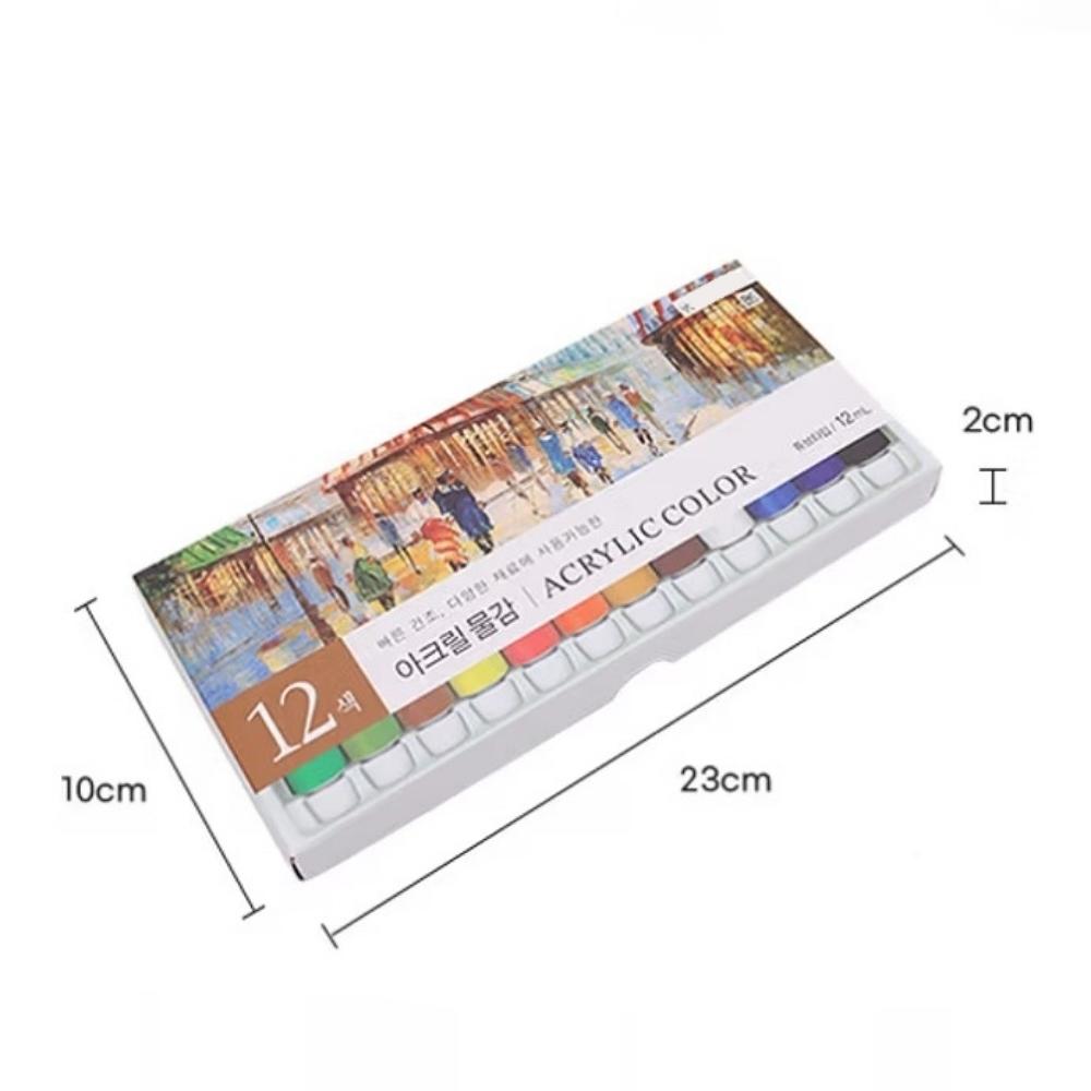 Акриловая краска 12 цветов 12 мл