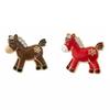 Snowflake Zinc Zinc Alloy Horse Brooch Drip Oil Brooch Animal Lapel Pins  Jewelry Accessories