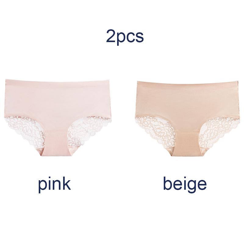 Кружевные трусики женские Pure Desire ледяной шелк бесшовные роскошные кружевные сексуальные трусы со средней талией