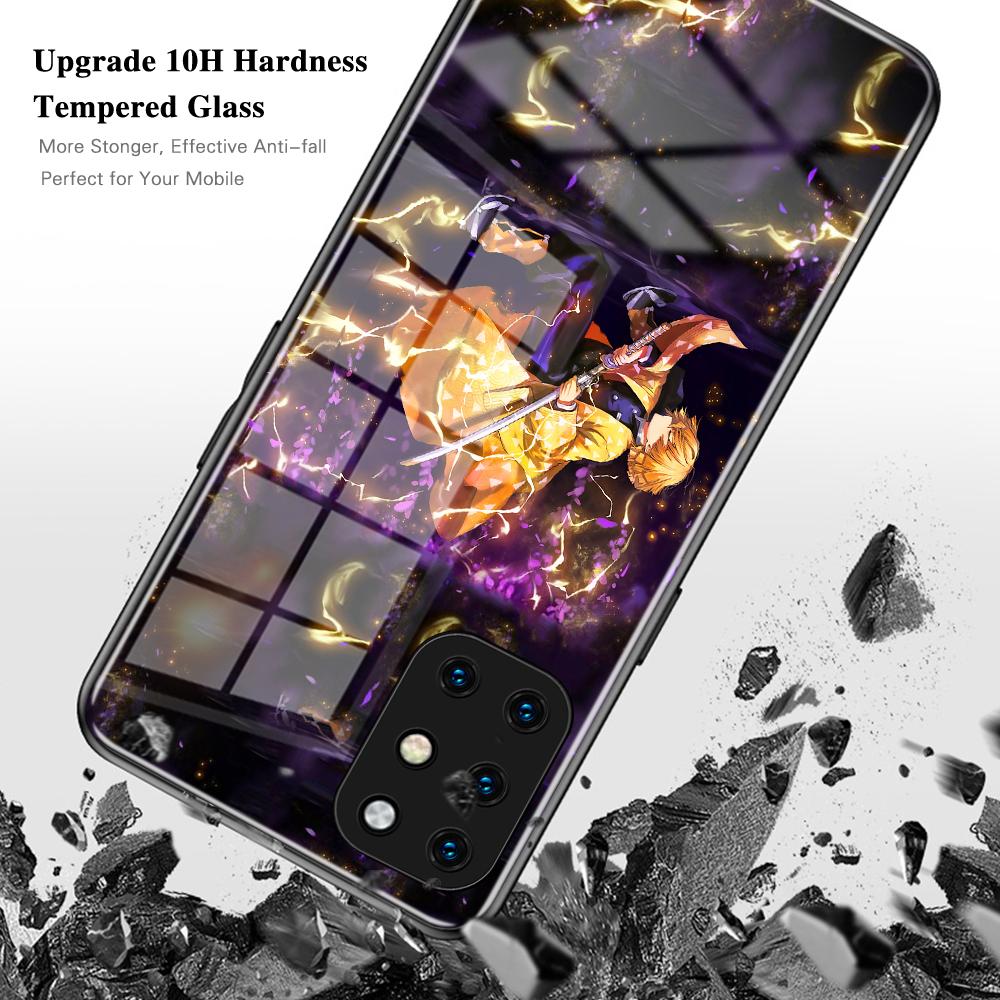 Anime Demon Slayer Tokitou Muichirou Phone Case For Oneplus9 9Pro 6 6T 7 7Pro 7TPro Nord Oneplus 8 8Pro 8T Tempered Glass Shell