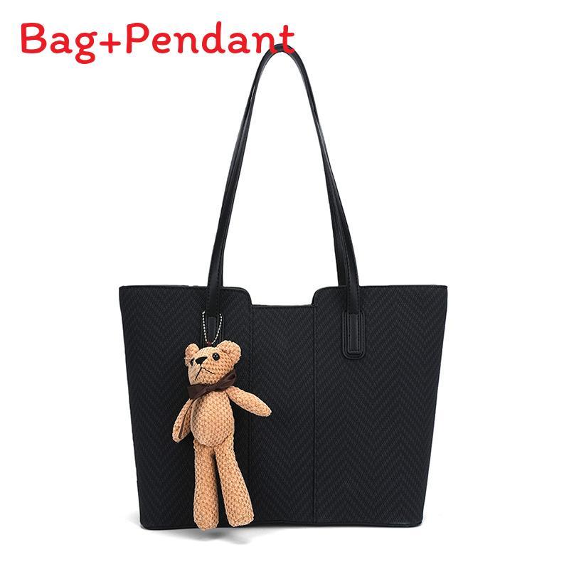 Elegant Soft Pu Shoulder Bag With Inner Pocket And Details For Office