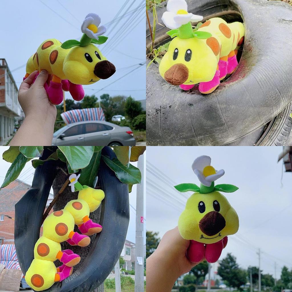 Плюшевая игрушка Гусеница Супер Марио, Кукла-животное, Мягкая и удобная, Отличный подарок и украшение, Высота 28-30 см