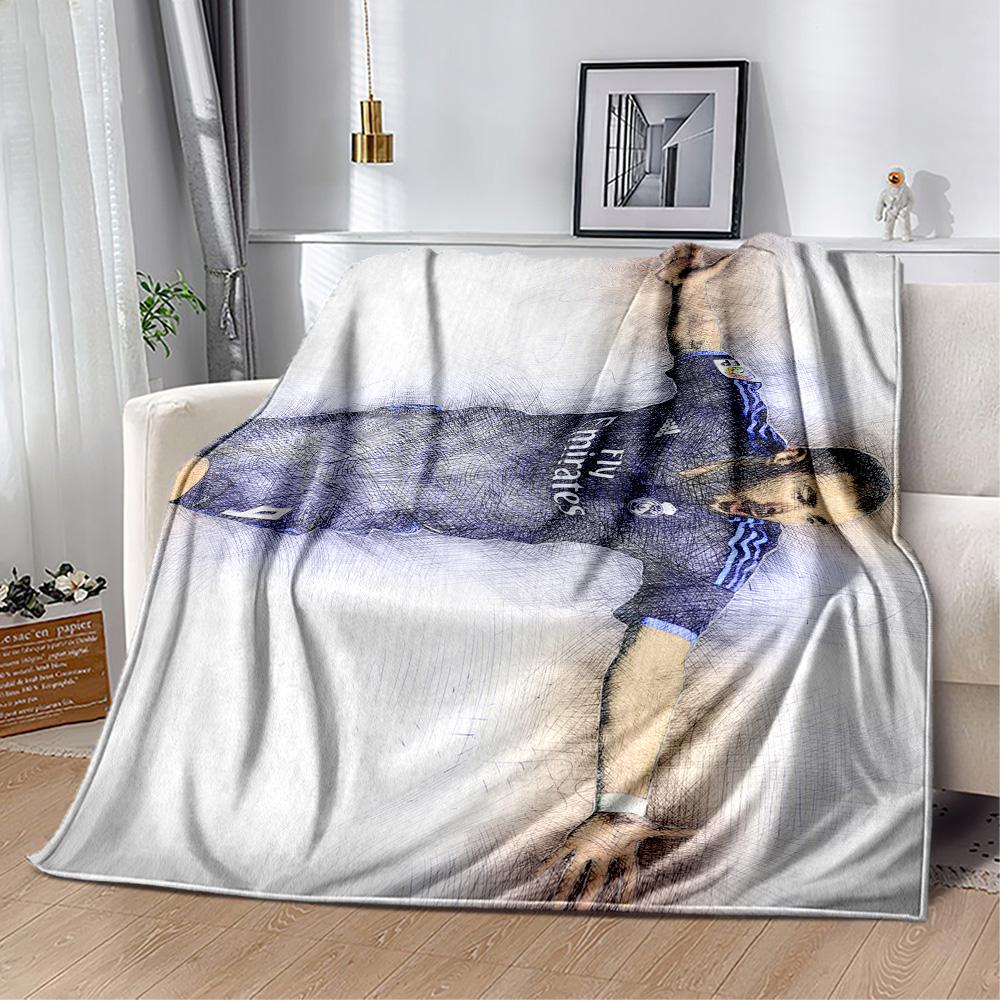 Football Player Action Blanket Soft Warm Cozy Great for Picnics Bed Seaside All-Season Use Warmthful Decor Gift for Travel Home Birthdays