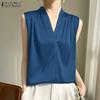 Women Casual V-Neck Loose Sleeveless Tank Tops