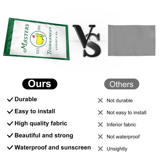 Флаг для турнира по гольфу Отличный профессиональный 3x5 футов Зеленый флаг для гольфа Флаг для турнира по гольфу Зеленый флаг Аксессуары для гольфа