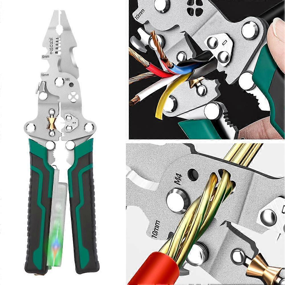 Folding Stripping Pliers With Voltage Tester