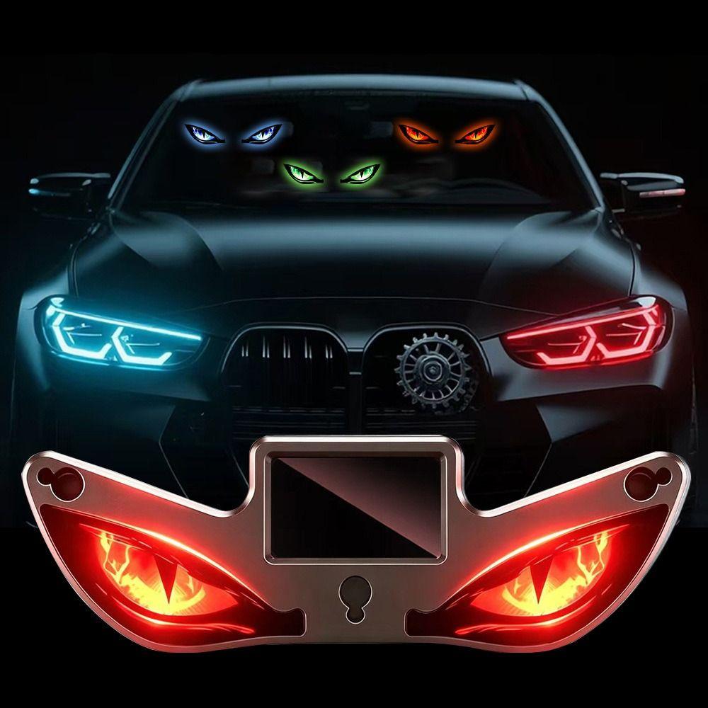 Suction Cup Installation Car Demon Eye Light Cool Rear Window Light  Auto Decoration
