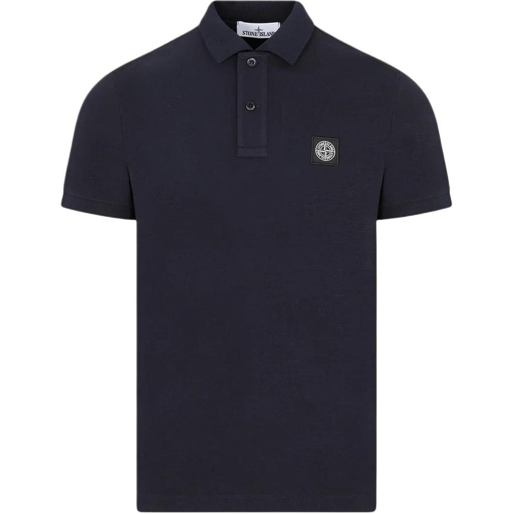 STONE ISLAND Мужская футболка-поло с коротким рукавом, прямой крой, с логотипом, Поло для мужчин L1S152200008S0017V0020
