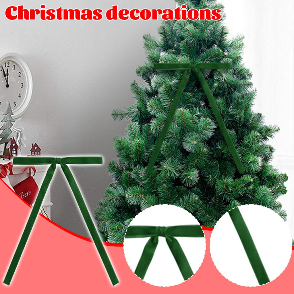 24pcs Velvet Bow Tie Christmas Party Hanging Accessories