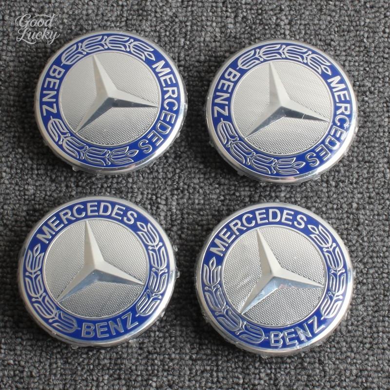 YDC4   75mm Car Wheel Hub Cap Center Hub For Mercedes Benz AMG class W205 W203 GLC GLK W206 W220 W211 A180 Cap Rim Cover Accessories