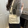 Fresh and Sweet Girl Simple Casual Going Out Large Capacity Solid Color Spring Hand Carry Shoulder Small Messenger Bag