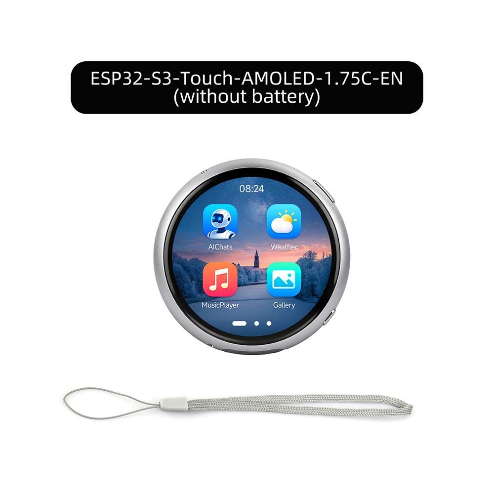 High Resolution 166×166 Round AMOLED ESP11-S1 Board 6-Axis Gyro Accelerometer Support AI Voice Maker Embedded Development Kit