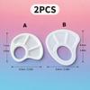Xiaomi 2PC Portable Thumb Paint Palette, Compact Mixing Tray for Oil, Watercolor and Acrylic Painting, Travel and Classroom Art