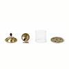 ServDharm Brass Akhand Diya with Borosilicate Glass Cover | Medium Oil Lamp 5.9"