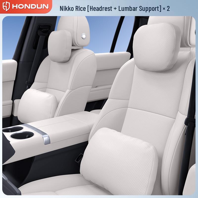 Полный комплект для модификации интерьера автомобиля для Lynk & Co 08 EM-P: Подголовник, Поясничная поддержка, Подушка для шеи и Защита талии.