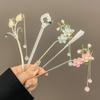 Classic Chinese Style Hair Stick For Women Butterfly Flower Rabbit Handmade Hairpins Vintage Jewelry Accessories Hair Ornaments