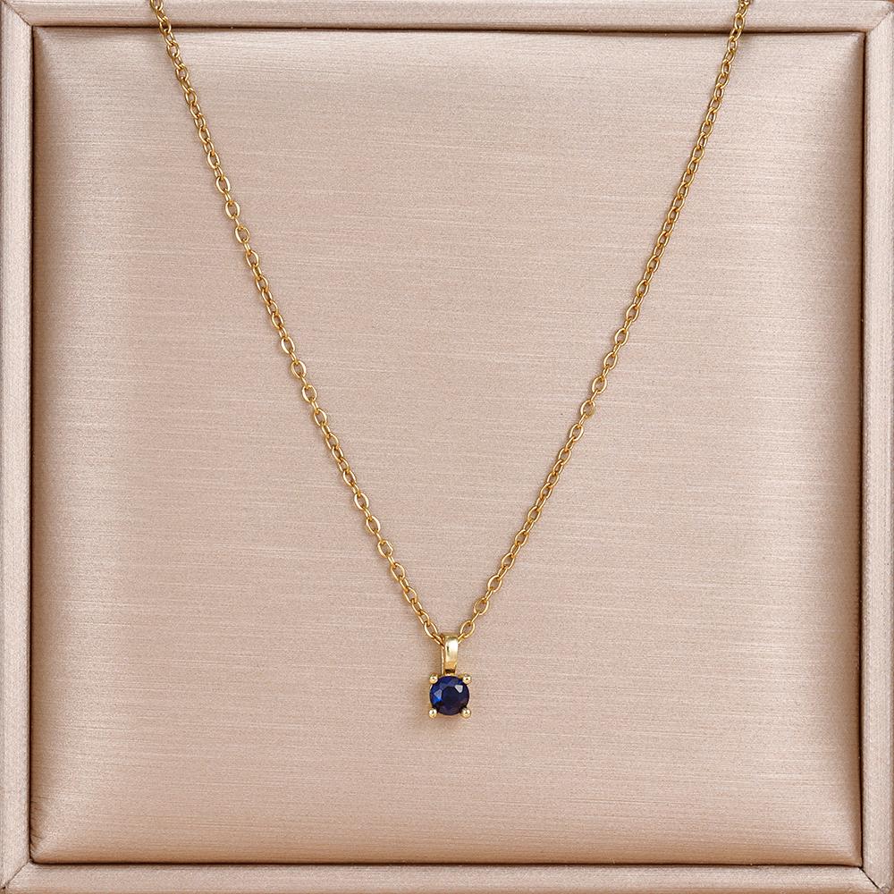 Ожерелье с позолотой 18 карат, одиночный сверкающий циркон, цепочка на ключицу из нержавеющей стали для женщин, свадебные украшения collares