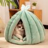 Closed Cat Nest Winter Warm Pet Bed Cactus Ball Shape Pet Bed with Detachable Inner Mat for Small Dogs Kittens Puppies