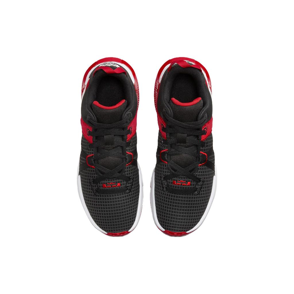 Nike Кроссовки унисекс LeBron Witness 7 Bred Black University-Red White DM1123-005