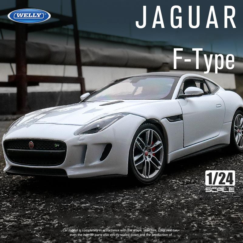 Welly 1/24 JAGUAR F-Type Купе Сплав Машинки Литые и Игрушечные Транспортные Средства Модель Автомобиля Миниатюрная Масштабная Модель Автомобиля Игрушка для Детей