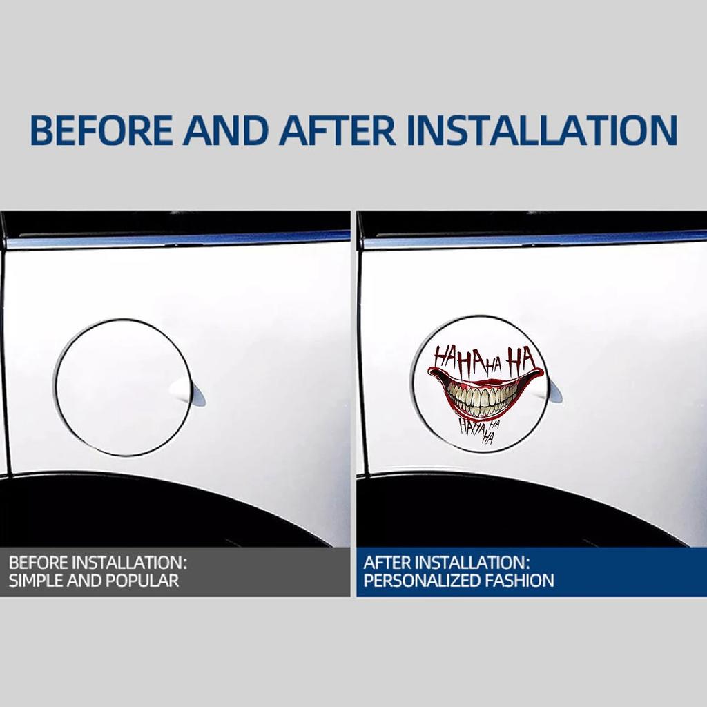 Наклейки с изображением рта клоуна HAHAHA для автомобилей Jeep, грузовиков, фургонов, внедорожников, мотоциклов, окон, стен, чашек, бамперов, водонепроницаемые наклейки для поделок