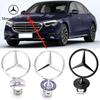2025 Горячий Для Benz 1 шт. 44 мм 3D Цинковый Сплав Автомобильный Передний Капот Эмблема Значок Значок для Mercedes Benz W204 W210 W220 W212 C180 C2