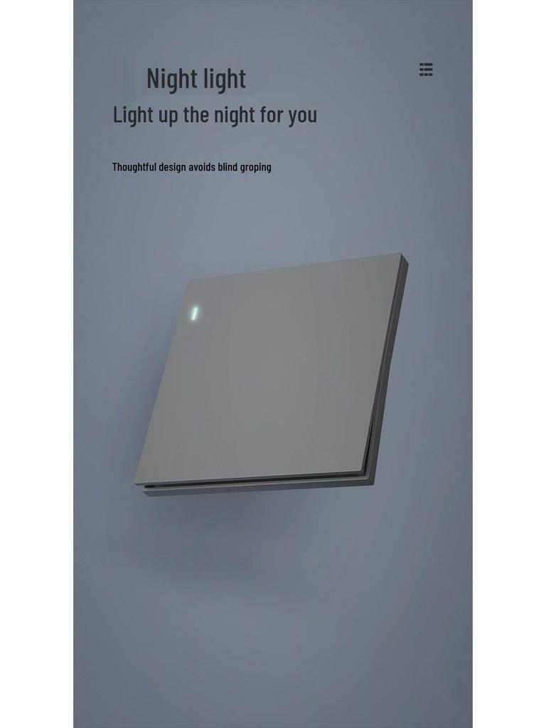 Ультратонкий Тип 86 Светло-серый 16A Одноклавишный Двойной/Многоклавишный Выключатель Розетка