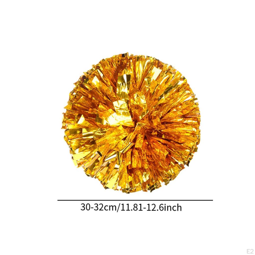 Pompoms Flower Ball with Finger Holes Professional Portable Chee Squad for Dance Sports