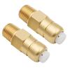 2pcs Brass Thermal Release Valve 1/4" Temperature Control Valve  Pressure Washer Pump