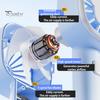Портативный ручной вентилятор, небольшой охлаждающий вентилятор, 3 скорости, мощный поток воздуха, тихая работа, зарядка через USB, мини-вентилятор, охладитель воздуха