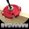 W/ 3-10mm Steel Bushing Woodworking Self-Centering Dowel Aluminum Drill Guide Locator