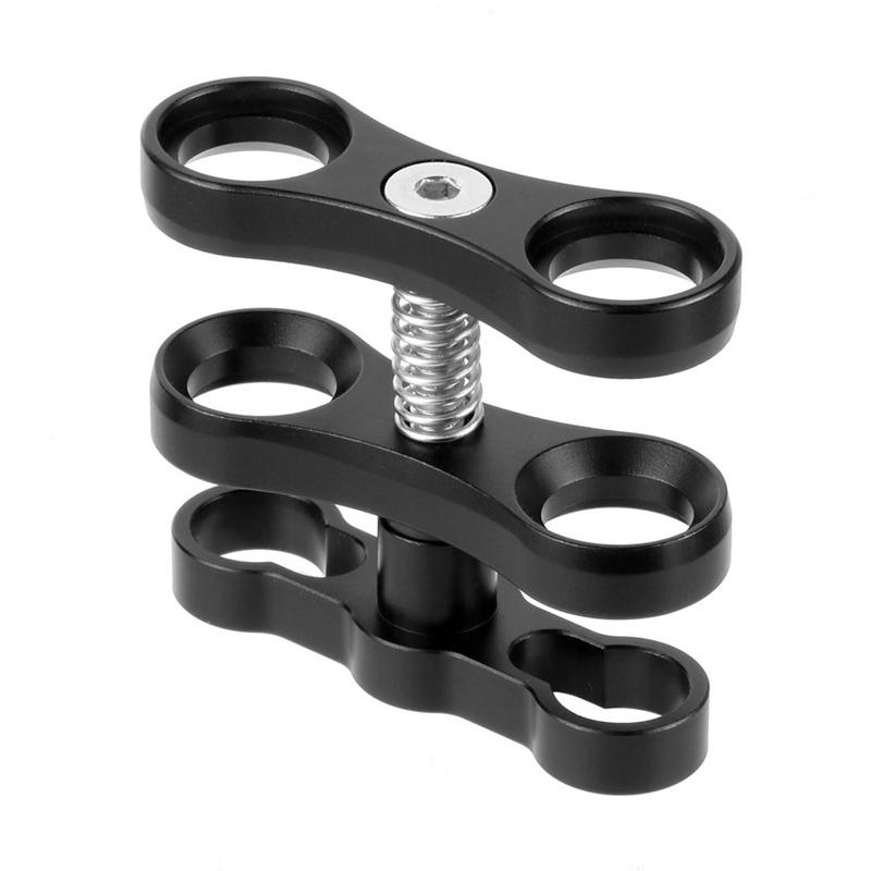 Aluminum Ball Clamp Mount for Underwater Diving Light Arms Tray System Photography Diving Camera Clip Adapter Bracket