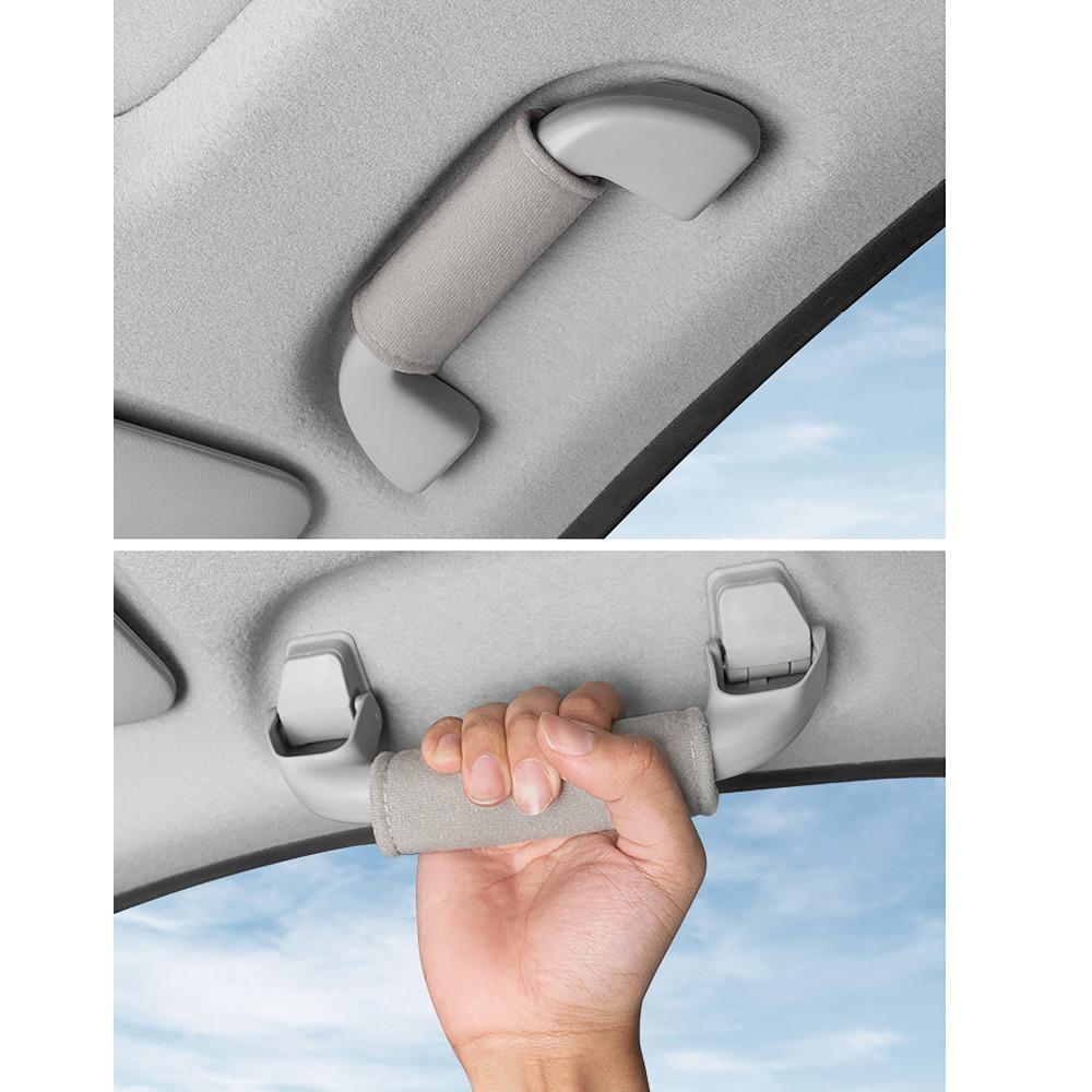 Non-slip Car Roof Armrest Plush Pull Handle Cover Car Handle Protector Interior Supplies