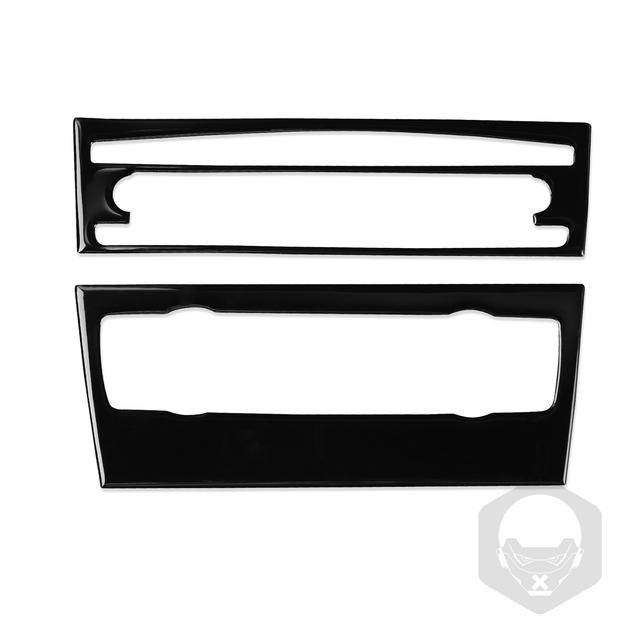 Для Bmw 3 серии 2005-2012 e90 e92 Piano Black Кондиционер CD Панель управления Пластиковая крышка Аксессуары для салона автомобиля