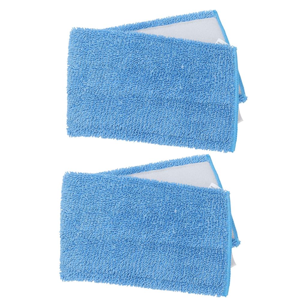 2Pcs 18in Flat Mop Cloth Bonded Fiber Mop Dual Use Mopping Pad with High Water Absorption