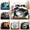 3D Sports Bedding Set Athlete Room Duvet Cover Pillowcase Set Single/Double Bed Soft Duvet Cover for Boys and Teens