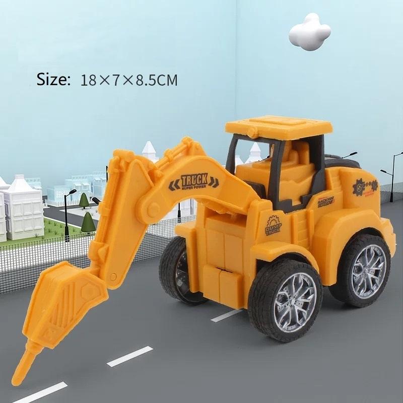 1pc Engineering Car Vehicle Toys Plastic Diecast Construction Excavator Model Truck For Children Kids Boys Funny Birthday Gift