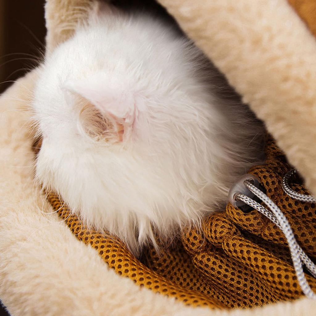 Dog Carrier Cage Winter Warm Cat Travel Bag Portable Carrier Backpack Shoulder Bag Kitten Plush Carrier with Top Opening