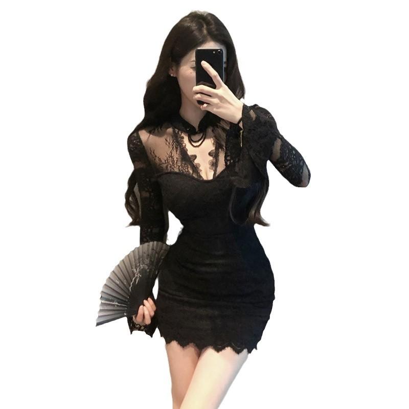 Сексуальное горячее кружевное облегающее платье-рыбий хвост