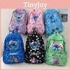 Cartoon Pattern Stitch Kids Backpack With Lightweight Nylon For Education School