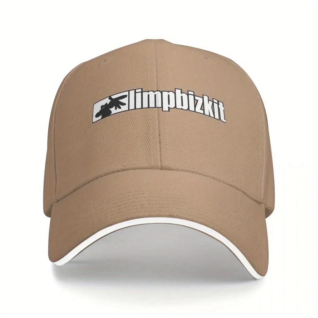 Кепка Snapback Limp Bizkit - Дышащая легкая, черная с белым логотипом и дизайном в виде костей рыбы, машинная стирка, для улицы