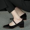Women's Shoes Mary Janes Women's High Heels Fashion Buckle Strap Office and Career Sexy Pointed Toe Plus Size Heels Women